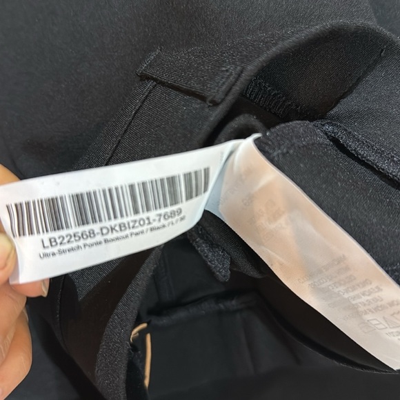 Quince Ultra Stretch Ponte Trouser Bootcut Pant Black Sz L NeW - Picture 3 of 4